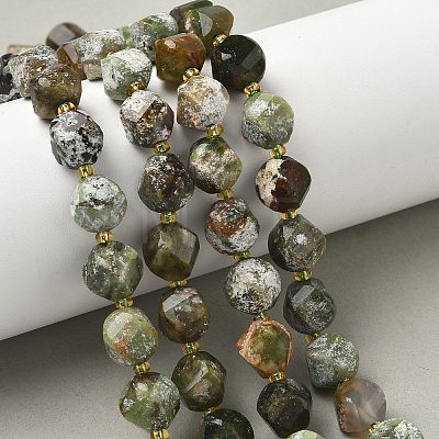 Natural Green Opal Beads Strands G-U023-A14-01-1