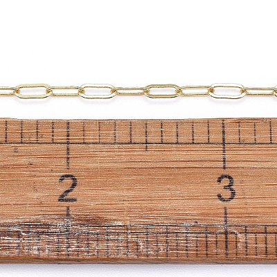 Soldered Brass Paperclip Chains CHC-G005-06G-01-1