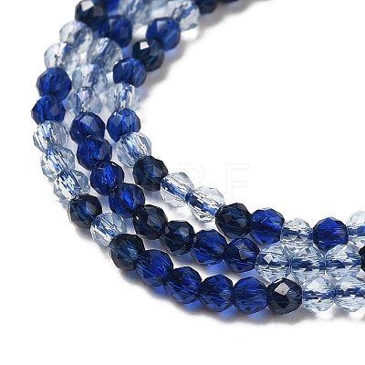 Transparent Glass Beads Strands GLAA-H027-01B-1