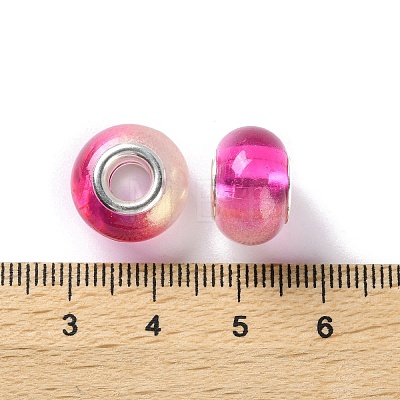 Two Tone Resin European Beads RESI-M001-02D-1