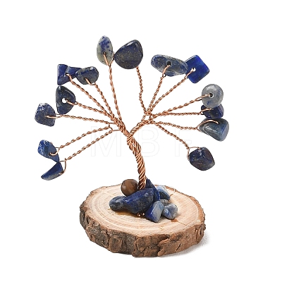 Natural Lapis Lazuli Chips Tree of Life Decorations GG-CBAEDF6-01J-1