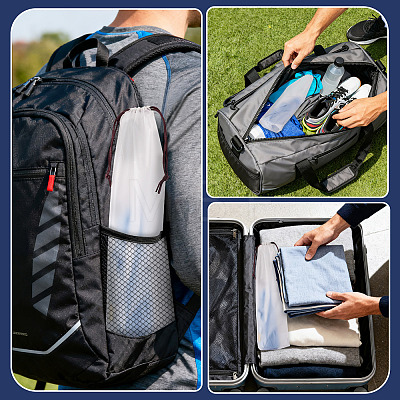 Rectangle Plastic Drawstring Pouches ABAG-TAC0013-25-1