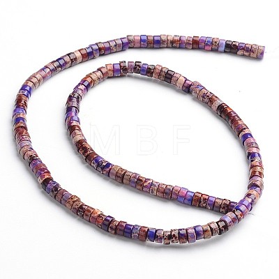 Dyed Natural Imperial Jasper Beads Strands G-M276-01-B-1