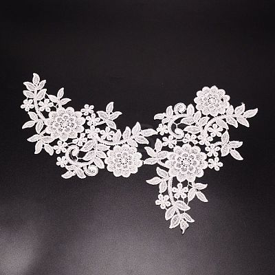 Lace Embroidery Costume Accessories DIY-WH0185-10A-1