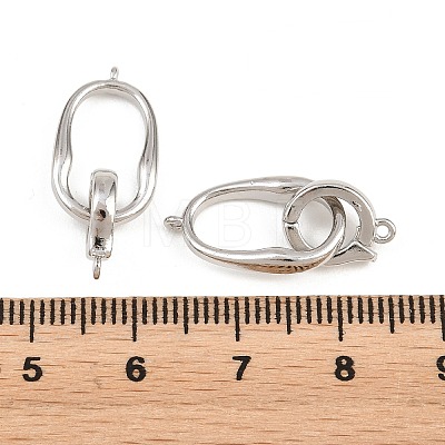 Brass Fold Over Clasps KK-H292-25P-1
