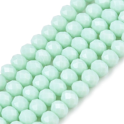 Opaque Solid Color Imitation Jade Glass Beads Strands EGLA-A044-P3mm-D14-1