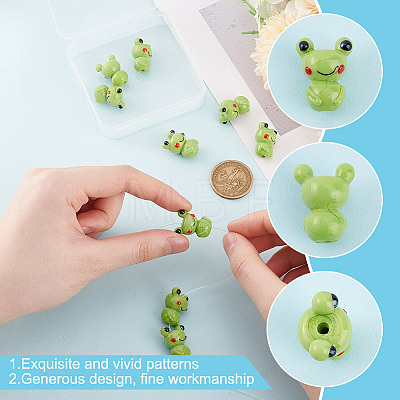 10Pcs Handmade Lampwork Beads LAMP-GO0001-17-1