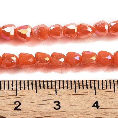 Electroplate Glass Beads Strands EGLA-D030-P4mm-B02-1