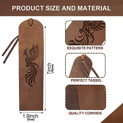 Cowhide Leather Labels AJEW-WH0386-0024-1