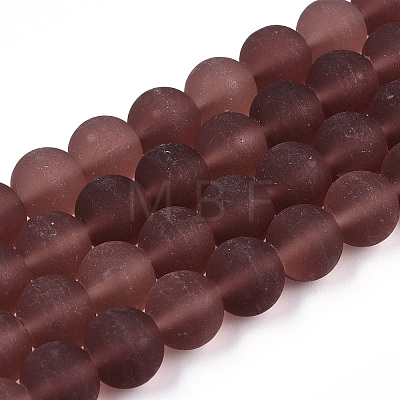Transparent Glass Beads Strands GLAA-T032-T10mm-MD19-1