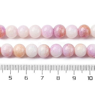 Ombre Effect Dyed Glass Beads Strands GLAA-T031-01O-05-1