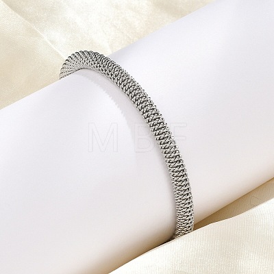 304 Stainless Steel Mesh Chain Bracelets for Women Men BJEW-Z087-19GP-1