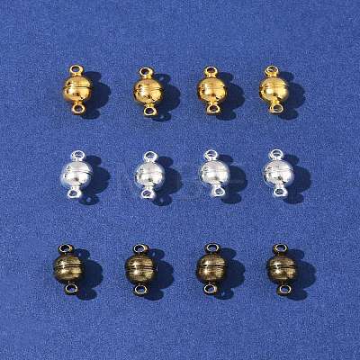 12 Sets 3 Colors Brass Magnetic Clasps KK-FS0001-55B-1