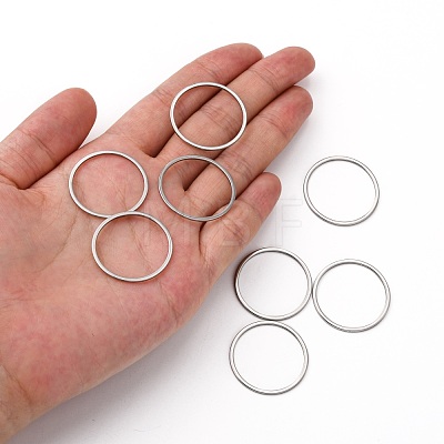 Tarnish Resistant 304 Stainless Steel Linking Ring STAS-T047-15A-1