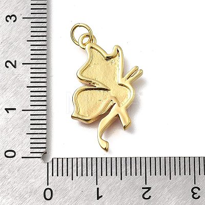 October Breast Cancer Pink Awareness Ribbon Brass Enamel Pendants LS-KK-S517-04D-D-1