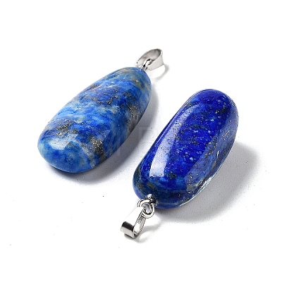 Natural Lapis Lazuli Pendants G-P525-01P-02-1