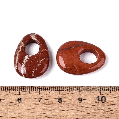 Natural Red Jasper Pendants G-N361-06C-1