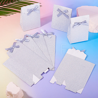Rectangle Glitter Paper Gift Bags CARB-TAC0002-05B-1