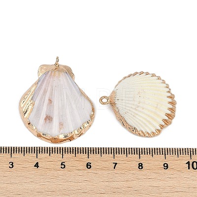 Natural Mixed Shell Pendants SHEL-K009-01-1