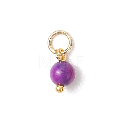 Dyed Natural Freshwater Shell Pendants PALLOY-JF05139-01-1