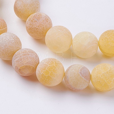 Natural Weathered Agate Beads Strands G-G589-10mm-02-1