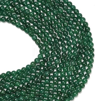 Natural Fuchsite Beads Strands G-L661-B01-4mm-B-1