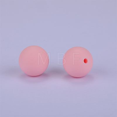 Round Silicone Focal Beads SI-JX0046A-47-1