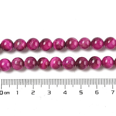Grade AB Natural Tiger Eye Beads Strands G-B133-A02-8MM-05-1