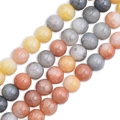 Crackle Glass Beads Strands GLAA-N046-004B-M-1