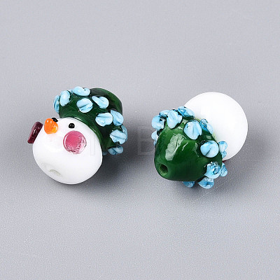 Christmas Handmade Lampwork Beads LAMP-T022-29-1