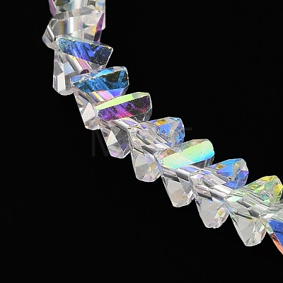 Transparent Glass Beads Strands EGLA-P061-04A-AB04-1