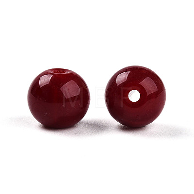 Opaque Solid Color Glass Beads X1-GLAA-N007-10mm-A04-1