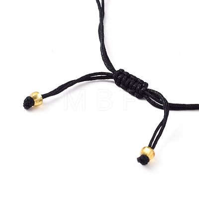 Adjustable Glass Seed Beads Braided Bead Bracelets BJEW-D442-10-1