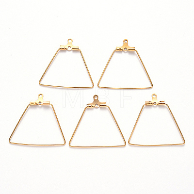304 Stainless Steel Wire Pendants STAS-S103-01G-1