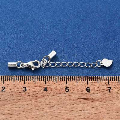 925 Sterling Silver Curb Chain Extender STER-G039-03C-S-1