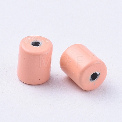 Spray Painted Alloy Beads PALLOY-G268-N02-008-1