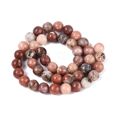Natural Plum Blossom Jasper Beads Strands G-Q601-13A-02-1