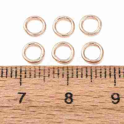 Brass Closed Jump Rings KK-CBA8EB2-01RG-1