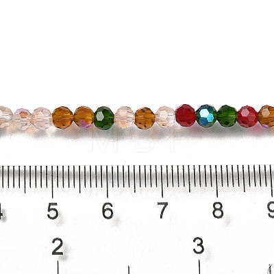 Electroplate Transparent Glass Beads Strands EGLA-A035-T4mm-HL02-1