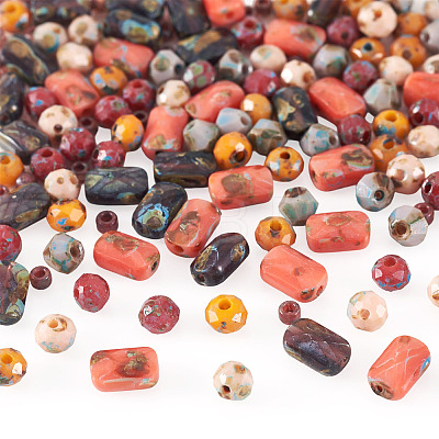 140Pcs 7 Styles Glass Seed Beads Sets SEED-TAD0001-04-1