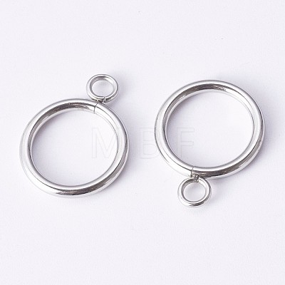 304 Stainless Steel Toggle Clasps STAS-P190-07-1