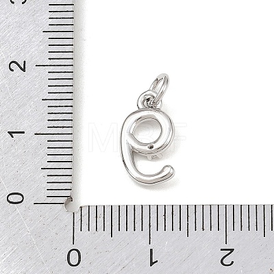 Brass Micro Pave Clear Cubic Zirconia Charms KK-P339-27P-09-1