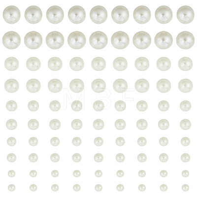 Gorgecraft ABS Plastic Imitation Pearl Cabochons OACR-GF0001-01-1