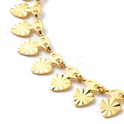 Brass Link Chain Bracelet for Women BJEW-A124-01G-1