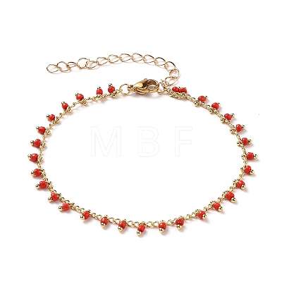 Beaded Bracelets & Charm Bracelets Set BJEW-JB05742-1