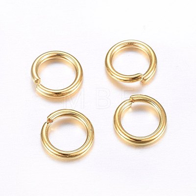 304 Stainless Steel Open Jump Rings STAS-O098-02G-06-1