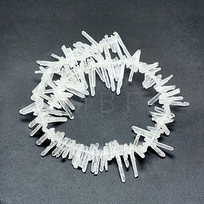 Natural Quartz Crystal Beads Strands G-P368-11-1