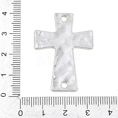 Textured Brass Connector Charm KK-CBA95AE-02B-P-1