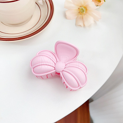 Candy Color Bowknot Plastic Claw Hair Clips PW-WG71188-04-1