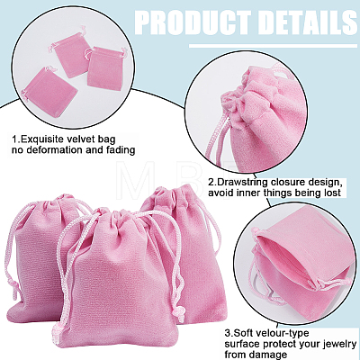 Velvet Jewelry Drawstring Gift Bags ABAG-BBC0001-10B-02-1
